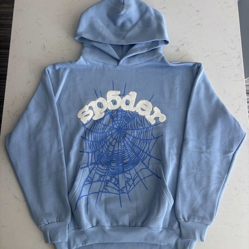 Spider Blue Hoodie for Men